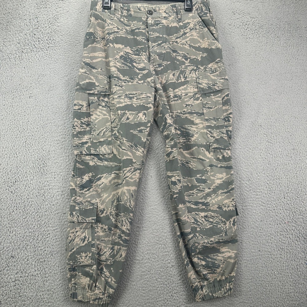 USAF Desert Digital Camo Pants Mens 32R Green Tiger Stripe Cargo Jogger BDU DSCP